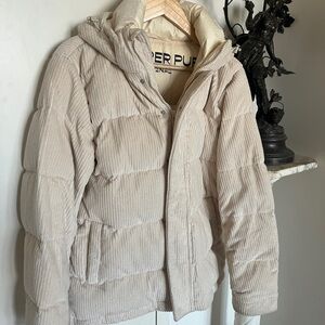 Aritzia corduroy super puff size S